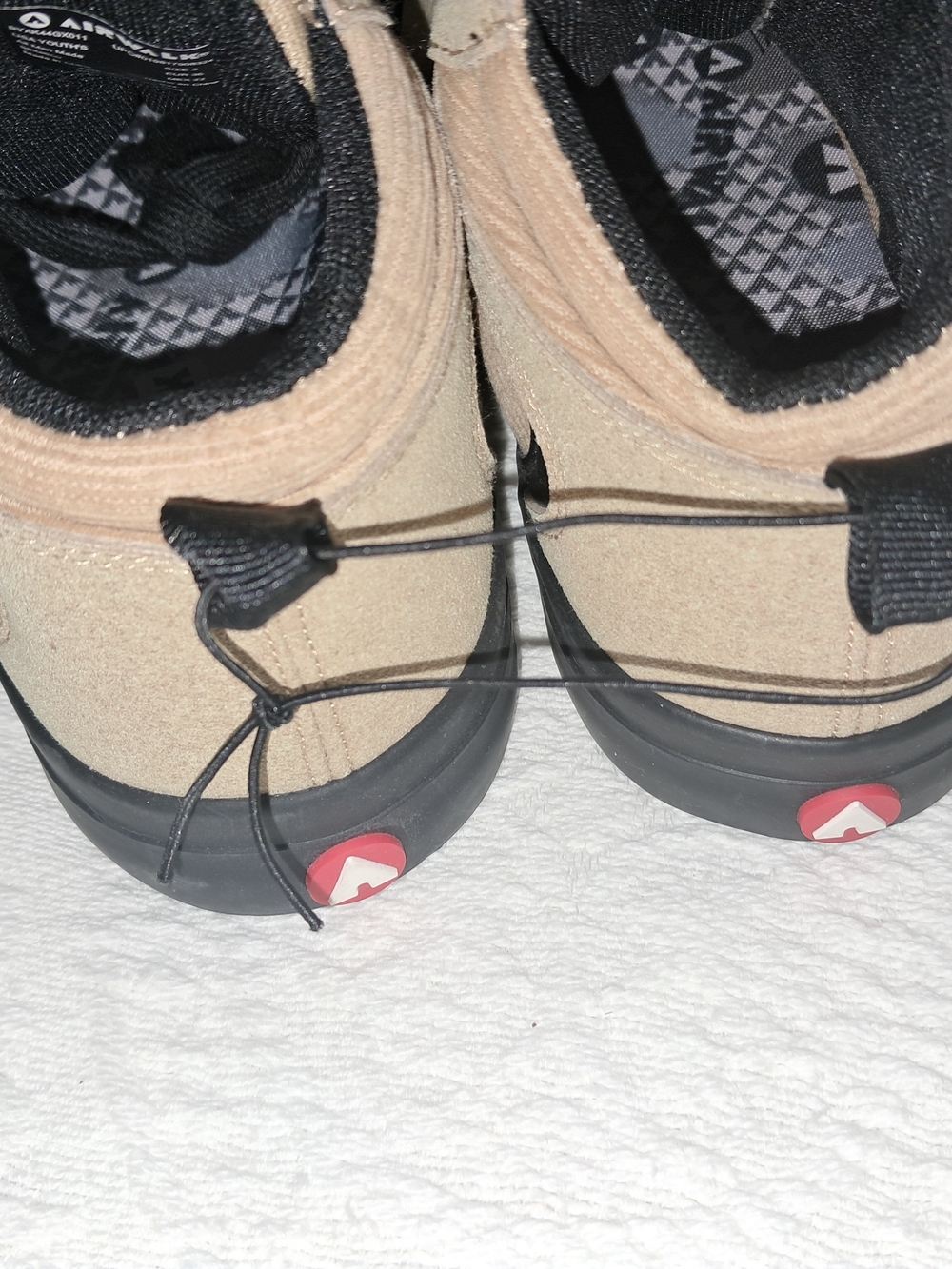Airwalk Kids Tan Suede High-Top Sneakers with Black Accents
